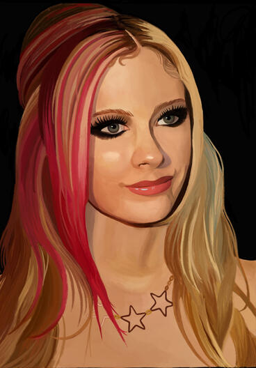 Avril Lavigne Painting
