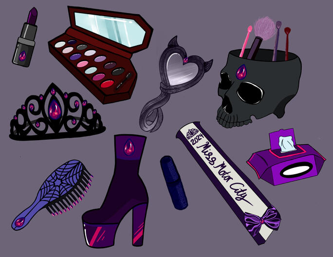 Goth Pageant Props